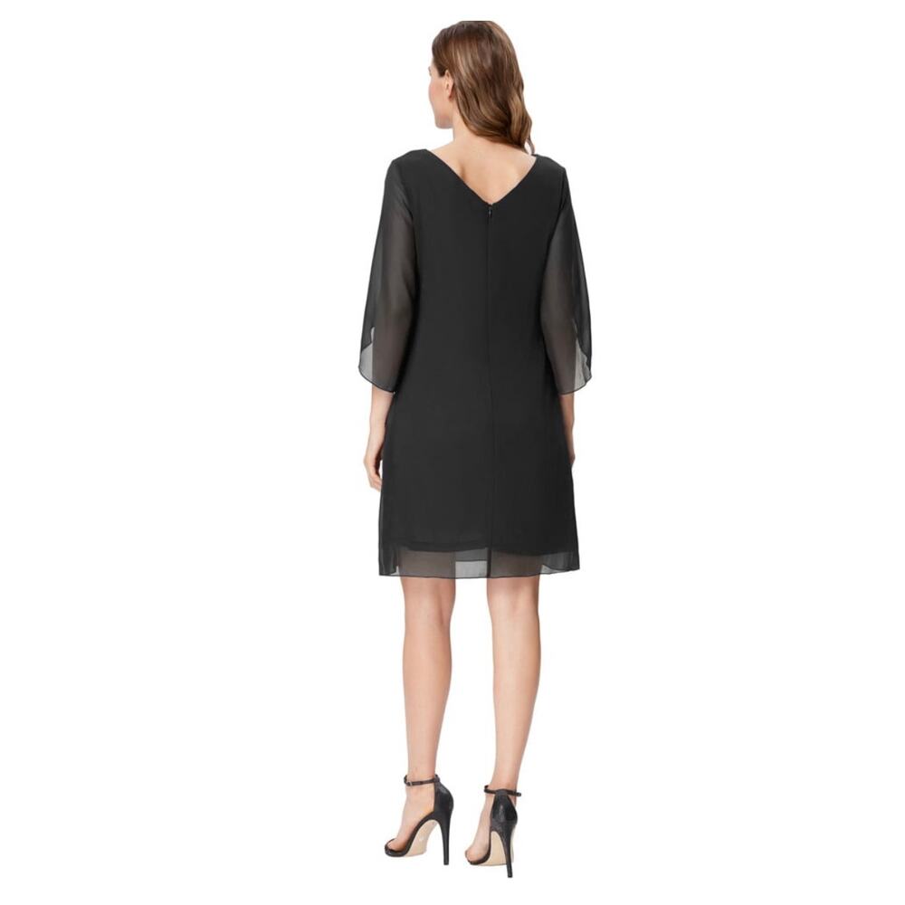 Grace Karin Black Three Quarter Split Sleeve Shif… - image 4